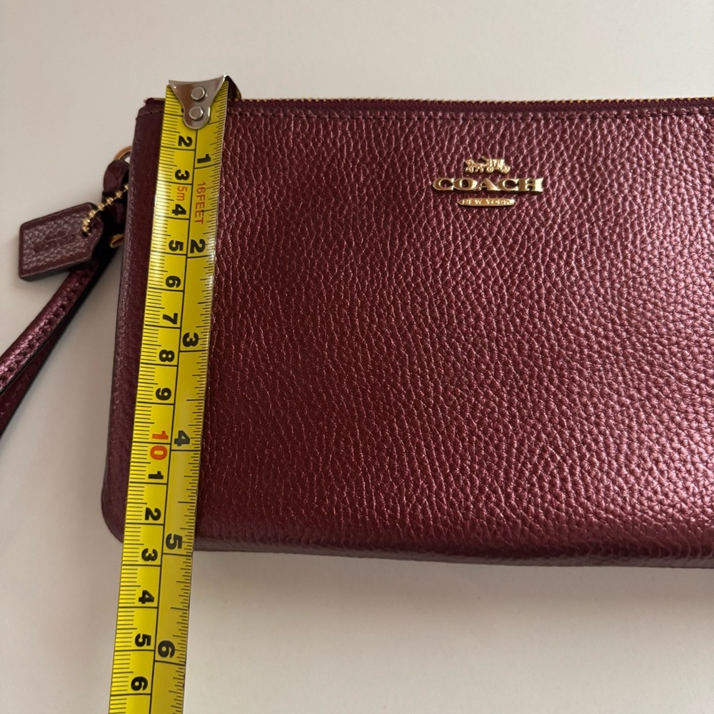 Coach Wristlet Wallet in Deep Burgundy - Picture 3 of 8